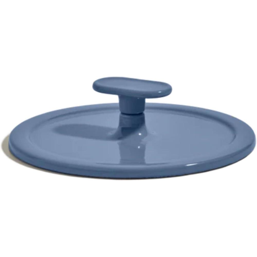 imageOur Place Grill Press  Cast Iron AddOn for Perfect Searing Crispy Cooking  HeatResistant EasyClean  Compatible with Cast Iron Always Pan  Blue SaltBlue Salt