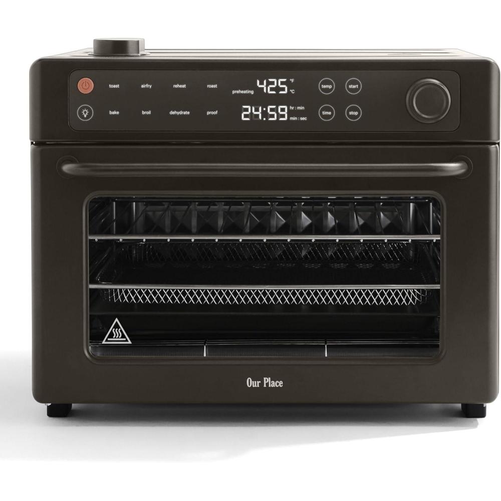 imageOur Place Large Wonder Oven Pro  8in1 Digital Countertop Oven with Large 32Qt quarts  Nontoxic Quartz ampamp Stainless Steel  Air Fry Toast Roast Bake Broil Reheat ampamp Dehydrate  Blue SaltChar