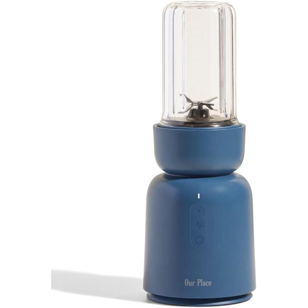 imageOur Place Splendor Blender  1000W HighPower  UltraSharp Blades  2 Blending Modes  Includes 25 oz Personal Cup and Drinking Lid Set  Smoothies Shakes ampamp More  SteamBlue Salt