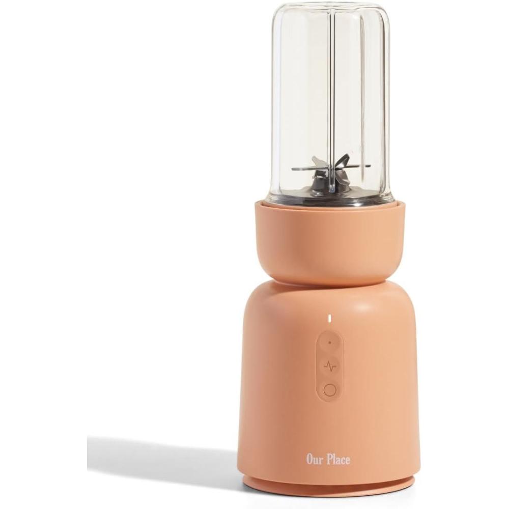 imageOur Place Splendor Blender  1000W HighPower  UltraSharp Blades  2 Blending Modes  Includes 25 oz Personal Cup and Drinking Lid Set  Smoothies Shakes ampamp More  SteamSpice