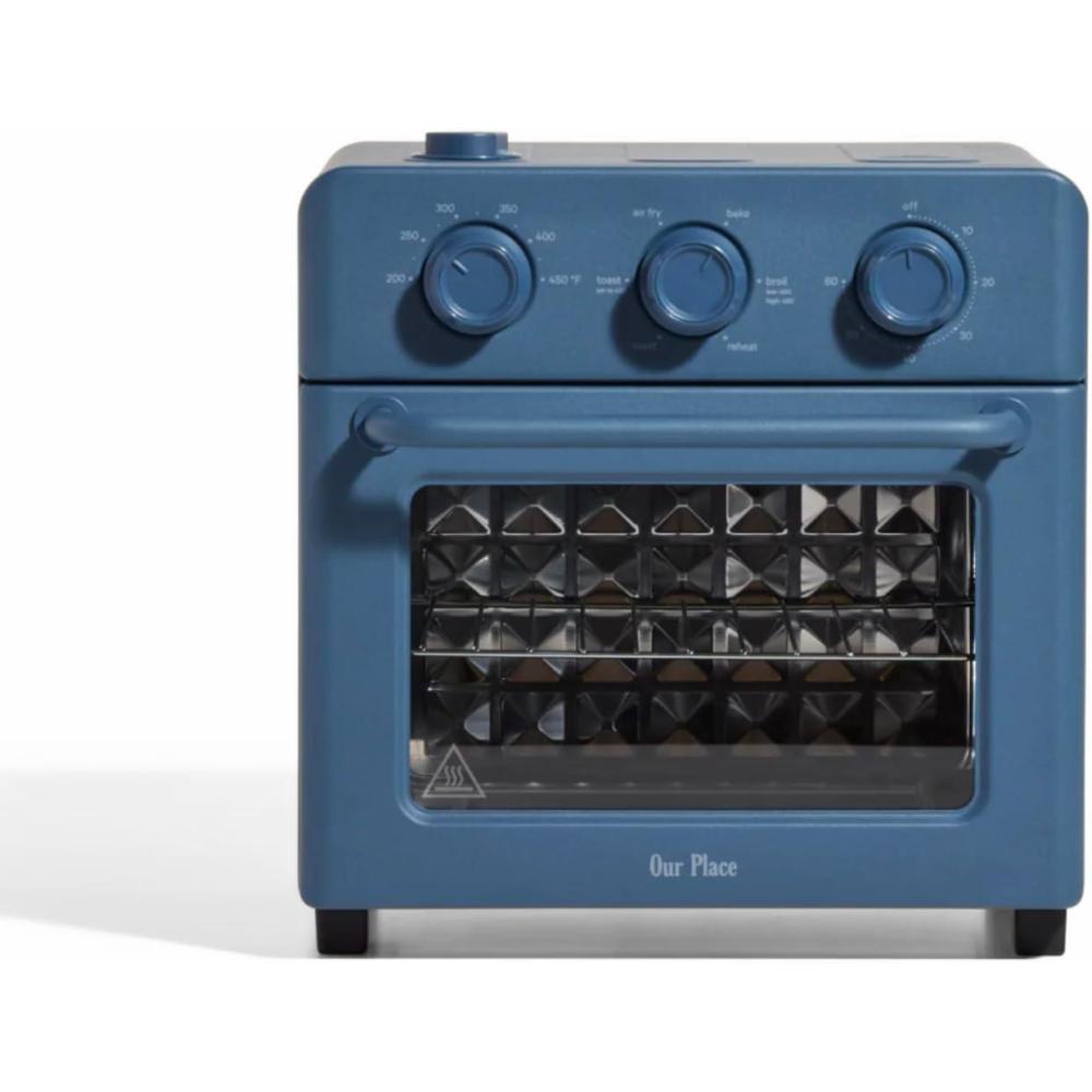 imageOur Place Wonder Oven  6in1 Air Fryer ampamp Toaster Oven with Steam Infusion  Compact Countertop Friendly Fast Preheat Multifunctional  Air Fry Toast Roast Bake Reheat ampamp Broil  Blue SaltBlue Salt