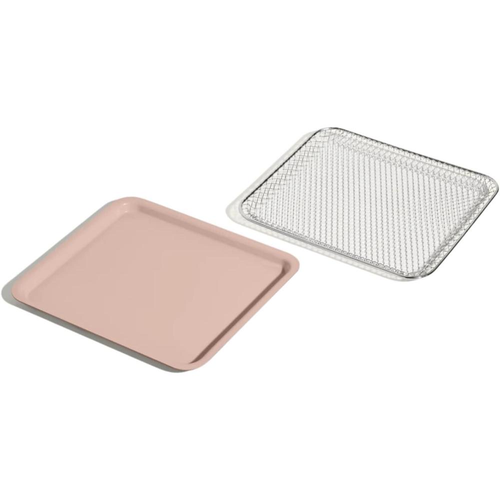 imageOur Place Wonder Oven Essentials Kit  Extra Air Fryer Basket ampamp Nonstick CeramicCoated Bake Pan  Oven Safe EcoFriendly  Blue SaltSpice