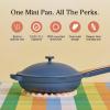 Our Place Always Pan 2.0-10.5” (2.6 Qt) Nonstick, Toxin-Free Ceramic Cookware | Patented 10-in-1 Aluminum Frying & Sauté Pan | Safe for Oven, Induction & All Cooktops up to 450°F | Blue Salt(Blue Salt)