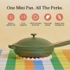 Our Place Always Pan 2.0-10.5” (2.6 Qt) Nonstick, Toxin-Free Ceramic Cookware | Patented 10-in-1 Aluminum Frying & Sauté Pan | Safe for Oven, Induction & All Cooktops up to 450°F | Blue Salt(Sage)