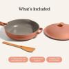 Our Place Always Pan 2.0-10.5” (2.6 Qt) Nonstick, Toxin-Free Ceramic Cookware | Patented 10-in-1 Aluminum Frying & Sauté Pan | Safe for Oven, Induction & All Cooktops up to 450°F | Blue Salt(Spice)