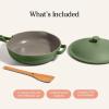 Our Place Always Pan 2.0-10.5” (2.6 Qt) Nonstick, Toxin-Free Ceramic Cookware | Patented 10-in-1 Aluminum Frying & Sauté Pan | Safe for Oven, Induction & All Cooktops up to 450°F | Blue Salt(Sage)