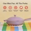 Our Place Always Pan 2.0-10.5” (2.6 Qt) Nonstick, Toxin-Free Ceramic Cookware | Patented 10-in-1 Aluminum Frying & Sauté Pan | Safe for Oven, Induction & All Cooktops up to 450°F | Blue Salt(Lavender)