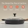 Our Place Cast Iron Always Pan | Premium Enameled, Toxin-Free Surface | 10-inch 8-in-1 Multifunctional Cookware System | Lid, Handle Covers | Heavy Duty Skillet | Oven & High Heat Safe | Steam(Char)