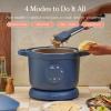 Our Place Dream Cooker | 6-quart Multicooker | 4 Versatile Modes | Pressure Cook, Slow Cook, Sear & Saute, Keep Warm | Hands-Free Steam Release | Tailored Control Panel | Steam(Blue Salt)