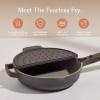 Our Place Fearless Fry – Silicone Frying Accessory for Always Pan & Perfect Pot | Splatter-Free, Heat-Resistant, Easy-Clean | Char(Char)