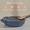 Our Place Fry Deck – Nonstick Ceramic Coated Frying Accessory for Always Pan & Perfect Pot | Lightweight, Heat-Resistant | Includes Cooking Chopsticks | Enhances Frying Experience | Blue Salt(Blue Salt)