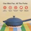 Our Place Mini Home Cook Duo – 8.5″ Always Pan & Small Perfect Pot Bundle | Multi-Functional Cookware Set Replaces 18 Pieces | Char(Blue Salt)