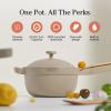 Our Place Mini Home Cook Duo – 8.5″ Always Pan & Small Perfect Pot Bundle | Multi-Functional Cookware Set Replaces 18 Pieces | Char(Steam)