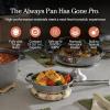 Our Place Titanium Pro Cookware Duo – Always Pan & Perfect Pot with Nonstick No-Coating Technology | Tri-Ply Titanium & Stainless Steel | Safe for Oven, Induction & All Cooktops up to 1000°F | Chrome(Chrome)