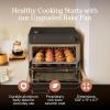 Our Place Wonder Oven & Essentials Kit | 6-in-1 Air Fryer Toaster Oven with Steam Infusion | Countertop Convection Oven Combo with Extra Bake Pan & Air Fryer Basket | Non-toxic, PFAS-Free Duo | Char