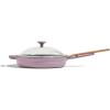 Our Place Cast Iron Always Pan | Premium Enameled, Toxin-Free Surface | 10-inch 8-in-1 Multifunctional Cookware System | Lid, Handle Covers | Heavy Duty Skillet | Oven & High Heat Safe | Steam(Lavender)
