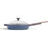 Our Place Cast Iron Always Pan | Premium Enameled, Toxin-Free Surface | 10-inch 8-in-1 Multifunctional Cookware System | Lid, Handle Covers | Heavy Duty Skillet | Oven & High Heat Safe | Steam(Blue Salt)