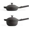 Our Place Mini Home Cook Duo – 8.5″ Always Pan & Small Perfect Pot Bundle | Multi-Functional Cookware Set Replaces 18 Pieces | Char(Char)