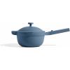 Our Place Perfect Pot – 5.5 Qt. Nonstick Ceramic Sauce Pan with Lid | Versatile Cookware for Stovetop and Oven | Steam, Bake, Braise, Roast | PTFE and PFOA-Free | Toxin-Free, Easy to Clean | Char(Blue Salt)