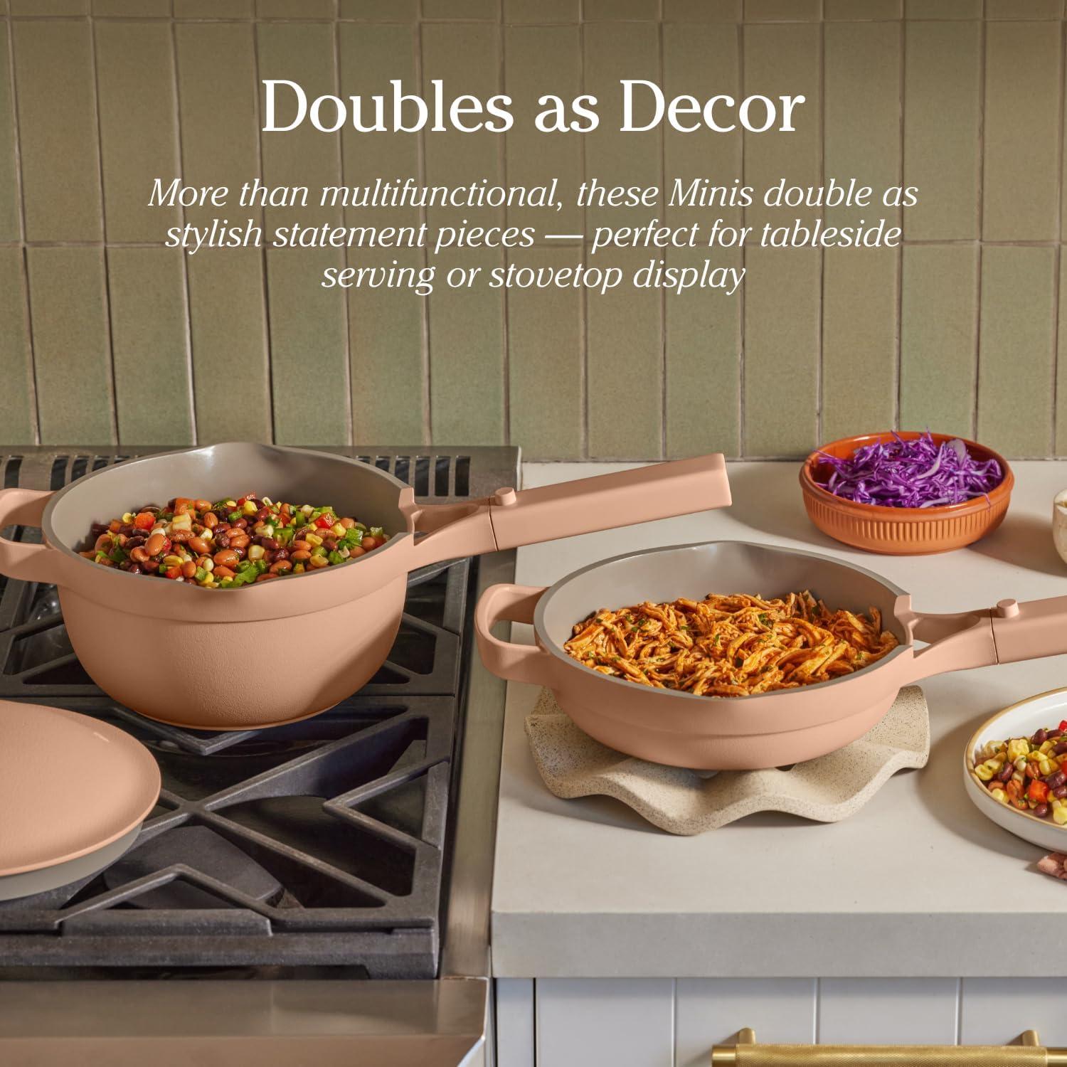 imageOur Place Mini Always Pan ampamp Mini Perfect Pot Bundle MultiFunctional Cookware Set Replaces 18 Pieces Sage