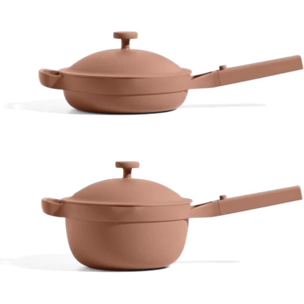 imageOur Place Mini Home Cook Duo  85quot Always Pan ampamp Small Perfect Pot Bundle  MultiFunctional Cookware Set Replaces 18 Pieces  Spice