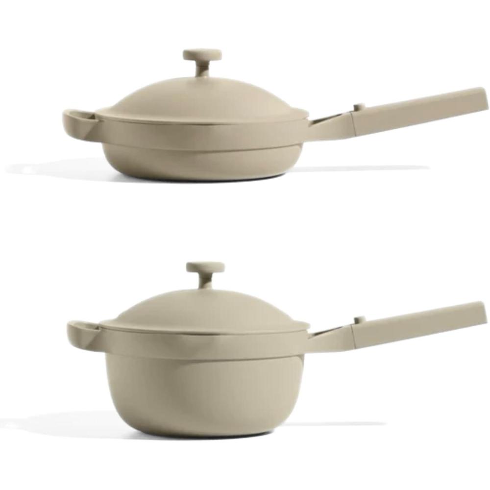 imageOur Place Mini Home Cook Duo 85quot Always Pan ampamp Small Perfect Pot Bundle MultiFunctional Cookware Set Replaces 18 Pieces Steam