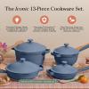 Our Place Cookware Set – Complete 13-Piece Set Including Always Pan 2.0, Mini Always Pan, Perfect Pot, and Mini Perfect Pot | Multifunctional, Toxin-Free Nonstick | Replaces 36 Pieces | Blue Salt