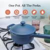 Our Place Mini Always Pan & Mini Perfect Pot Bundle | Multi-Functional Cookware Set Replaces 18 Pieces | Blue Salt
