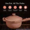 Our Place Mini Home Cook Duo – 8.5″ Always Pan & Small Perfect Pot Bundle | Multi-Functional Cookware Set Replaces 18 Pieces | Spice