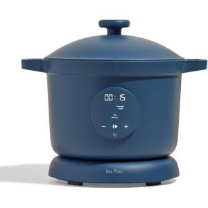 Our Place Dream Cooker | 6-quart Multicooker | 4 Versatile Modes | Pressure Cook, Slow Cook, Sear & Saute, Keep Warm | Hands-Free Steam Release | Tailored Control Panel | Spice(Blue Salt)