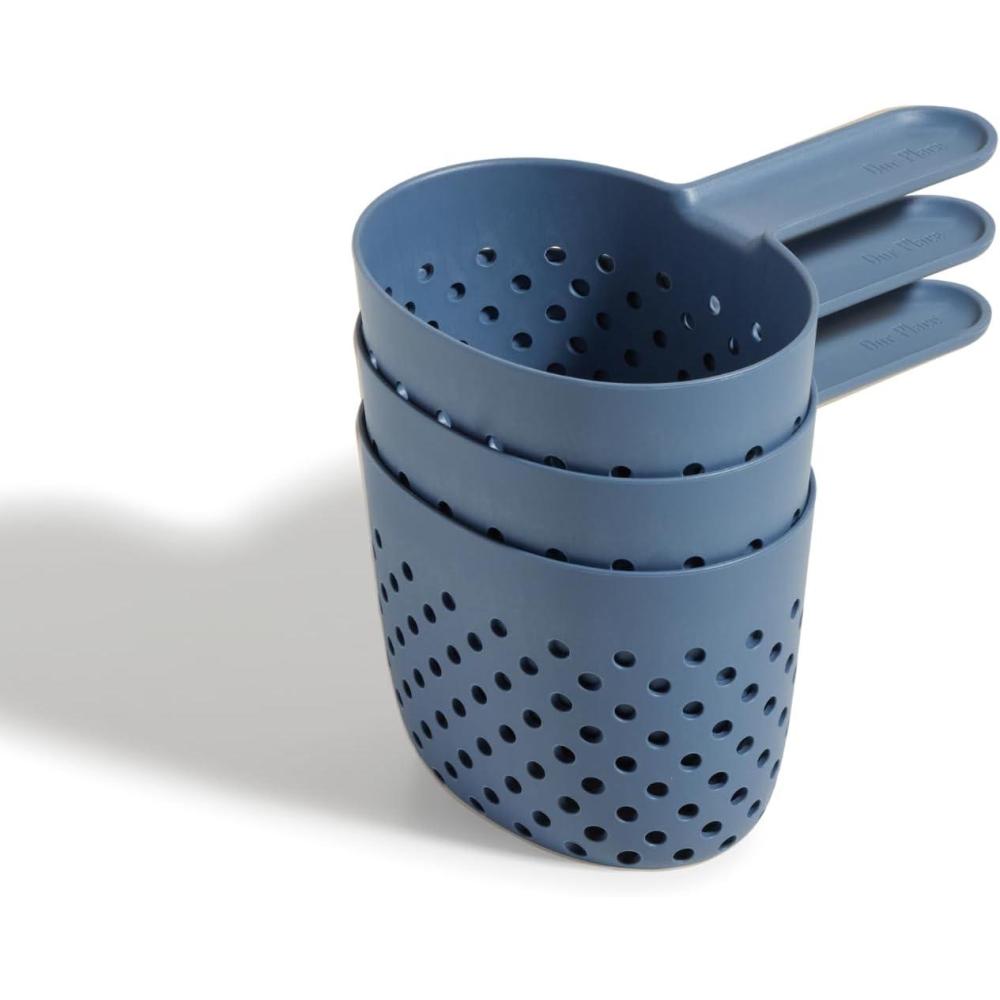 imageOur Place Cooker Cups  SpaceSaving Cooking Baskets for Perfect Pot  Dishwasher Safe FoodGrade Nylon  4Cup Capacity Each  One Pot Efficiency  CharBlue Salt