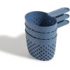 Our Place Cooker Cups – Space-Saving Cooking Baskets for Perfect Pot | Dishwasher Safe, Food-Grade Nylon | 4-Cup Capacity Each | One Pot Efficiency | Char(Blue Salt)