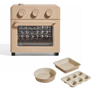 Our Place Wonder Oven + Baker’s Kit | 6-in-1 Air Fryer & Toaster Oven with Steam Infusion | 3-Piece Nonstick Ceramic Bakeware Set (Round, Square & Muffin Pan) | Non-Toxic PFAS-Free Baking | Steam