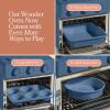 Our Place Wonder Oven Baker’s Kit – 3-Piece Toxin-Free Ceramic Nonstick Bakeware Set (8” Round, 8” Square, 6-Cup Muffin Pan) – Oven-Safe up to 450°F – Char(Blue Salt)