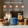 Our Place Rice Cooker | 6-Cup Compact Rice Cooker with Ceramic Nonstick Inner Pot | Fuzzy Logic Multi-Cooker for White & Brown Rice, Oatmeal & Grains | Delay Timer & Auto Keep Warm | Pistachio(Pistachio)