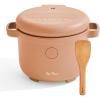 Our Place Rice Cooker | 6-Cup Compact Rice Cooker with Ceramic Nonstick Inner Pot | Fuzzy Logic Multi-Cooker for White & Brown Rice, Oatmeal & Grains | Delay Timer & Auto Keep Warm | Pistachio(Spice)