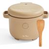 Our Place Rice Cooker | 6-Cup Compact Rice Cooker with Ceramic Nonstick Inner Pot | Fuzzy Logic Multi-Cooker for White & Brown Rice, Oatmeal & Grains | Delay Timer & Auto Keep Warm | Pistachio(Steam)